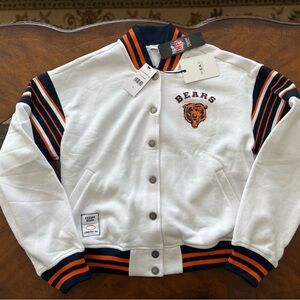 Women's WEAR by Erin Andrews Chicago Bears Full-Snap Fleece Sweatshirt Jacket